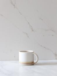 Emma Lacey Rainbow White Espresso Mug Handmade Ceramics at Sally Bourne Interiors in London Muswell Hill
